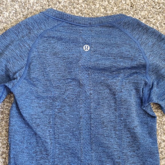 Lululemon Run Swiftly Tech Top Long Sleeve Shirt - Sapphire Blue - Size 2 - Picture 14 of 16